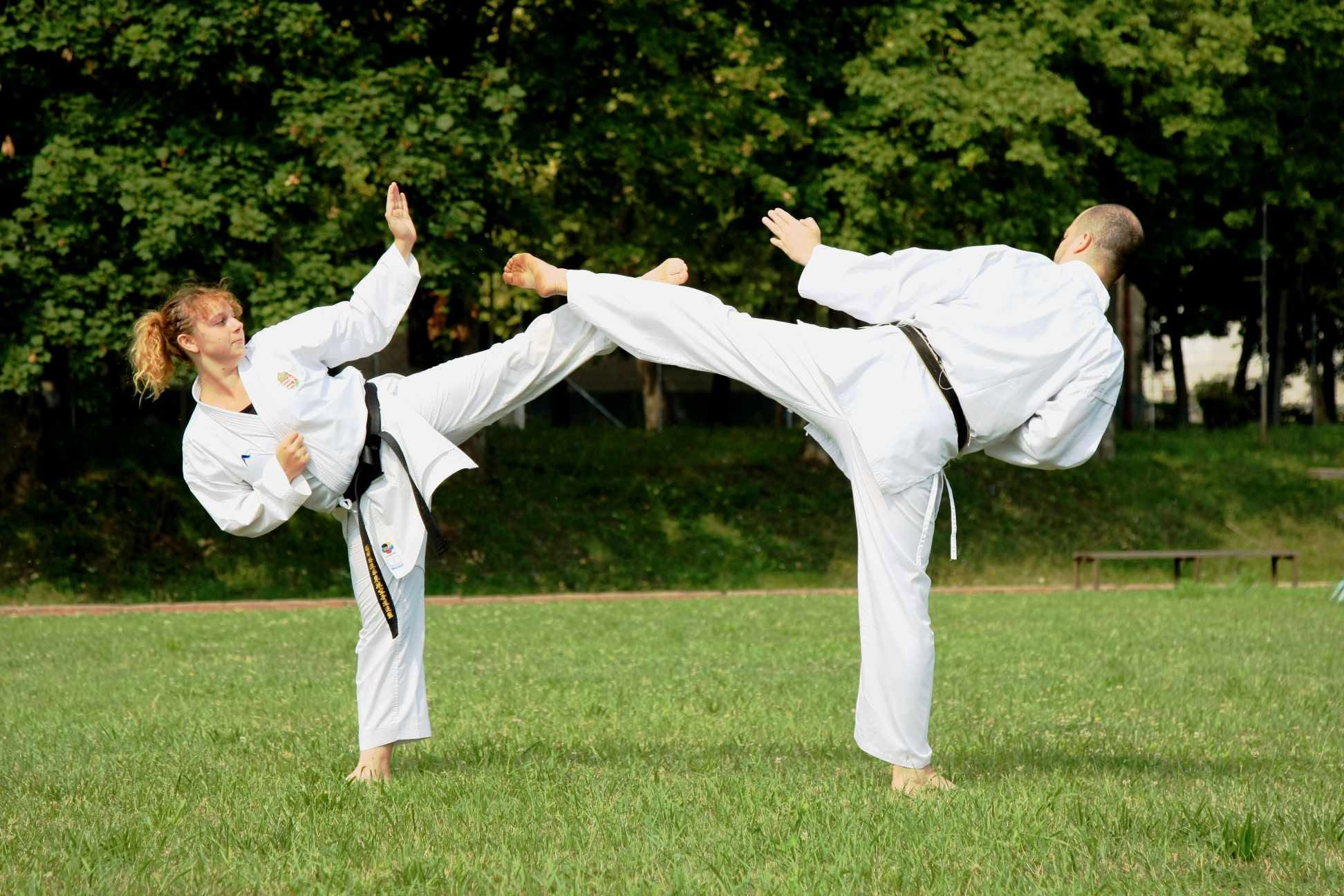 Karate edzés bemutató